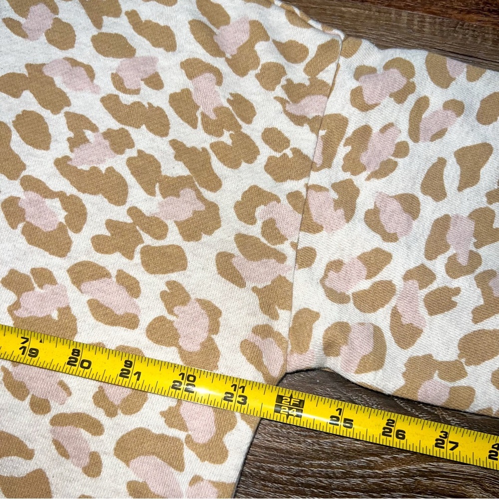 aerie Leopard Print Oversized Pullover Sweatshirt, Size S - Picture 4 of 8